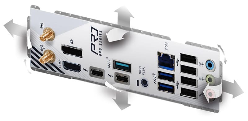 Flexible Integrated I/O Shield